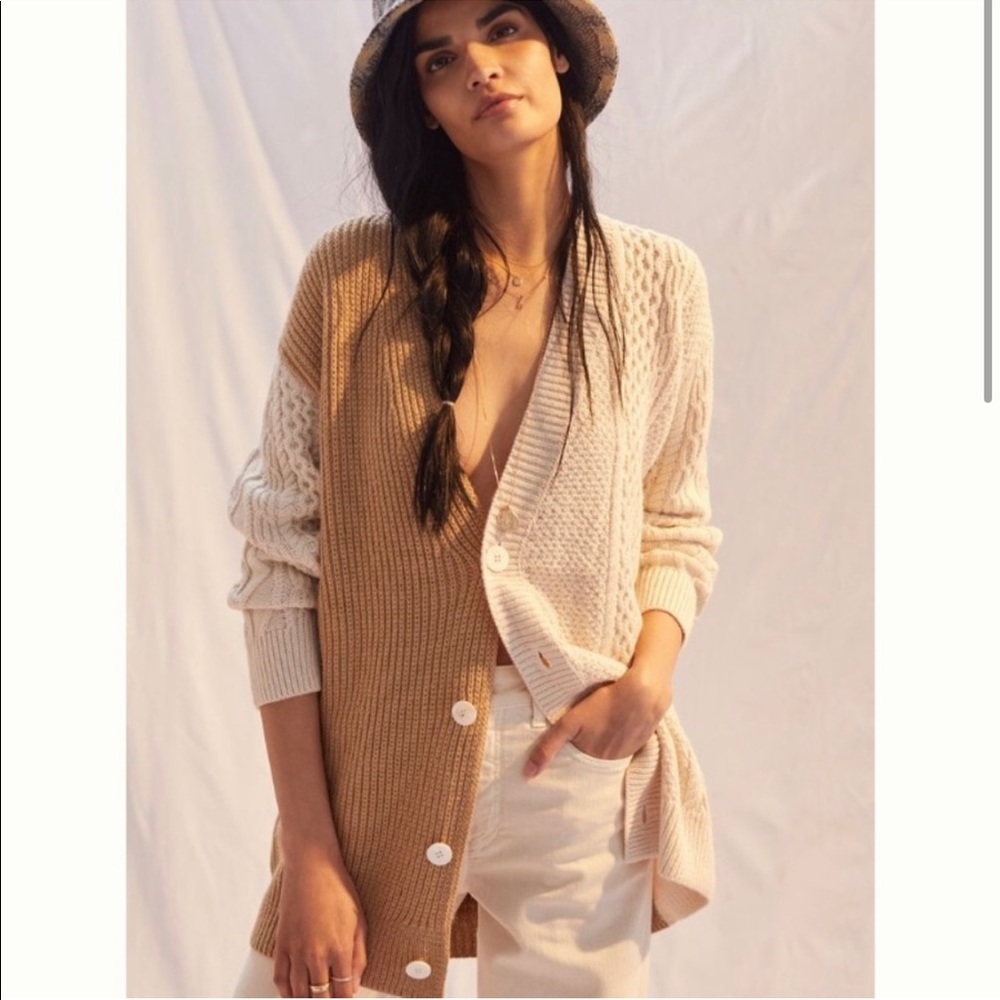 Anthropologie Ronny Kobo Colorblocked Cardigan Size Small - New with Tags